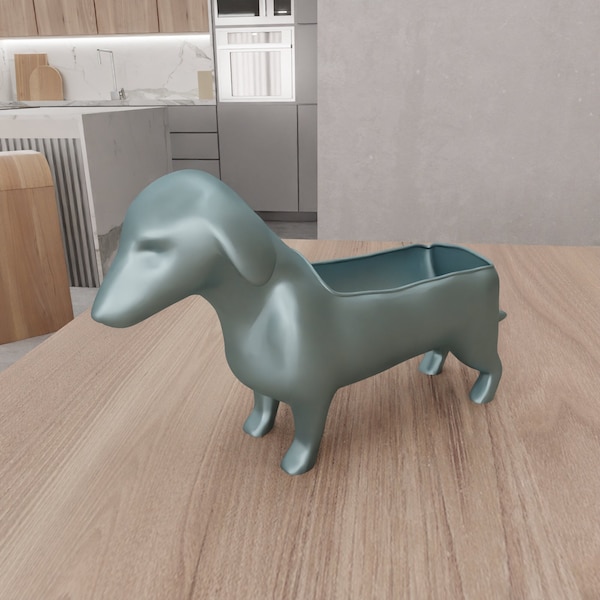 3D Dog Bowl Decor with 3D Stl File & Animal Print, Dog Food Bowl, Animal Decor, 3D Printed Decor, Dog Bowl Stand, 3D Printing, Animal Gift