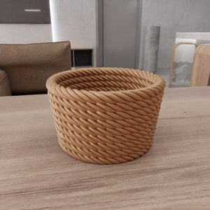 3Dウィッカーメッシュバスケット、Stlファイルとミニボックス付き、3Dプリント、ジュエリーディッシュ、ウィッカー装飾、ガールフレンドへのギフト、ウィッカーランドリーバスケット