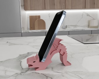 3D Dragon Phone Stand or Holder for Accessories with Stl Files & Cell Phone Holder, 3D Printing, Phone Stand For Desk, 3D Printed Decor