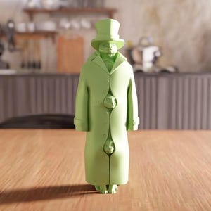 3D Cats in Coat STL File - Cat Decor for Home and Friends, 3D Printing Model, Digital Cat Art, Cozy Cat Gift, Cute Animal Collectible