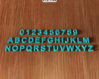 3D Alphabet And Numbers Set STL File - Educational Letter Decor (Digital Download)