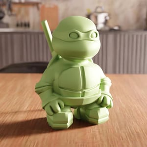Plik STL z figurką 3D Ninja Turtle - zabawka Ninja Turtles dla dzieci, dekoracja żółwia drukowana w 3D, cyfrowy model figurki, prezent dla chłopców i dzieci