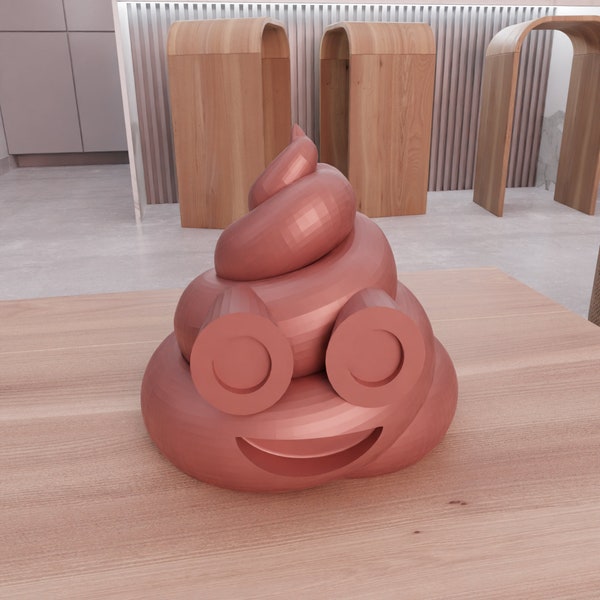 3D Poop Decor For Home and Living with 3D Stl Files & 3D Printing, Gift for Mom, Poop Gift, 3D Printed Decor, Cute Poop, Gift for Kids