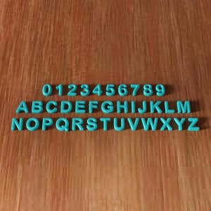 3D Foil Balloon Alphabet and Number STL File - Balloon Letter Decor for Events and Birthdays, Party Gift, Digital Balloon 3D Printing