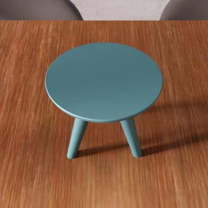 3D Round Side Table STL File - Modern Minimal Furniture Decor (Digital Download) image 4