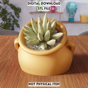 3D Modern Dekorativ Kruka STL-fil - Minimal Krukdesign (Digital Nedladdning)