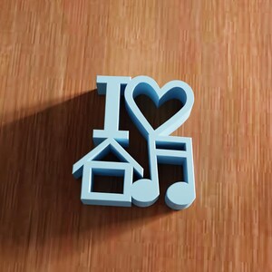 3D I Love Home Music Decor STL File - Modern Wall Accent Typography (Digital Download) image 8