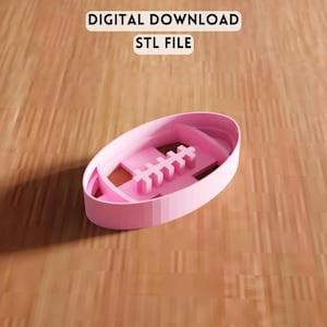 3D Football Cookie Cutter STL File - Baking Mold For Cookies Decorating Shape (Digital Download)
