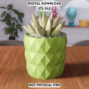 3D Honeycomb Planter STL File – Hexagon Desk Planter (Digital Download)