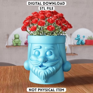 3D Weihnachtsmann STL File - Wichtelvase (Digitaler Download)