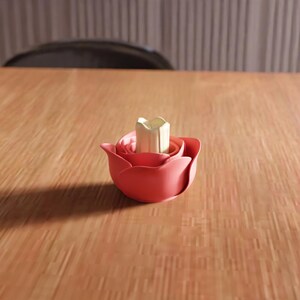 3D Flower Tea Light Holder STL File – Floral Garden Decor (Digital Download) image 4