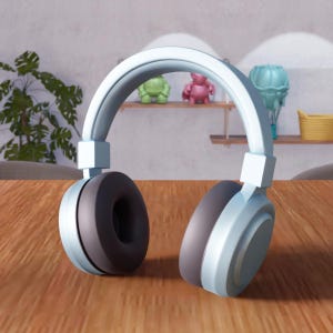 3D Headphone STL File - Music Lover Decor, Gaming Room Accessory, Headset Digital Model, Gamer Desk Prop, File for 3D Printing