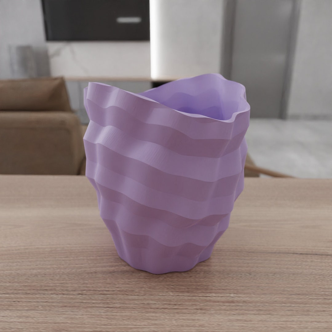 3D Modern Planter With 3D Print File &amp; Ready to Print, 3D Stl Files ...