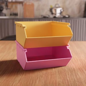 3D Stackable Box STL File - Jewelry and Tool Storage Organizer, Mini Box, 3D Printing Decor, Digital Storage Solution, Decorative Gift Box
