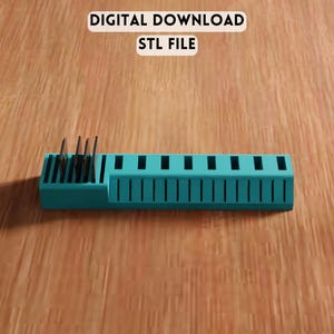 3D USB Micro SD Organizer STL-bestand - Bureau-opslagdockaccessoires (digitale download)