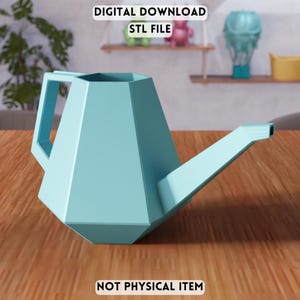Archivo STL de regadera geométrica 3D - Maceta decorativa moderna (descarga digital)