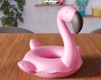 3D Inflatable Flamingo STL File – Summer Desk Accent (Digital File Download)