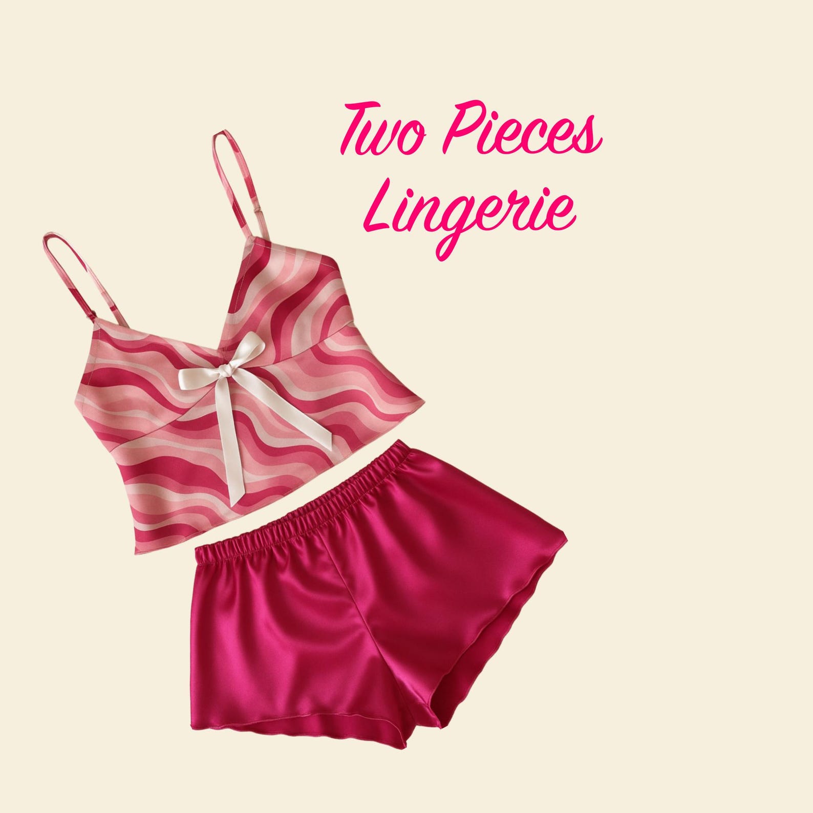 Cami and Shorts Set Sewing Pattern PDF, Size XS-4X, Silk Pajama Pattern ...
