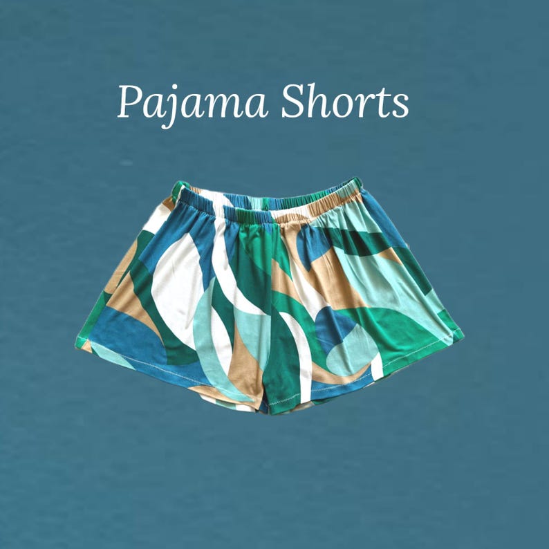 Pajama Sewing Pattern – Tank Top and Shorts Set – PDF Sleepwear Pattern ...