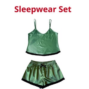 Sleep Lounge Set Sewing Pattern | Cami Top & Shorts PDF Pattern | Women ...