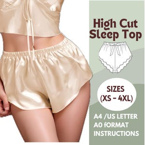 Può includere: Un cartamodello per un top da notte con scollo alto. Il cartamodello include le taglie XS-4XL e le istruzioni per la stampa su carta A4 o formato lettera USA.