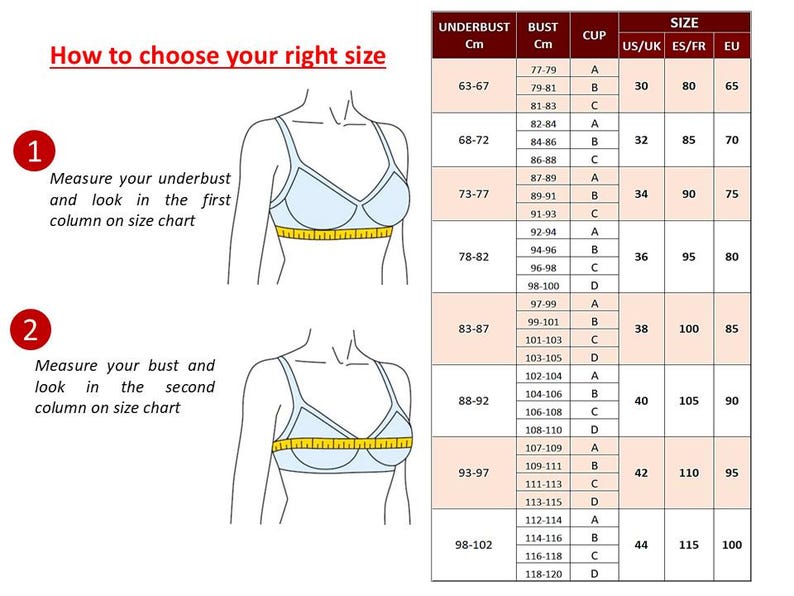 Bra Sewing Pattern | Non-wired, Non-padded Bra | Full Coverage | Sizes ...