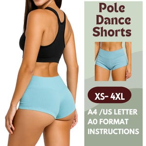 High Waist Booty Shorts – Cheeky Pole Dance Bottoms, Stretchy Lounge Shorts, Sexy Activewear for Women - XS - 4XL