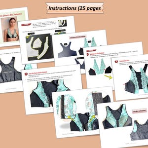Instructions Step by Step Sewing the brasier