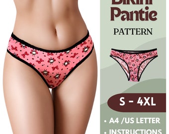 Ultimate Bikini Panty Pattern | Sew Your Own Underwear | Sizes S-4XL | Easy Step-by-Step Guide
