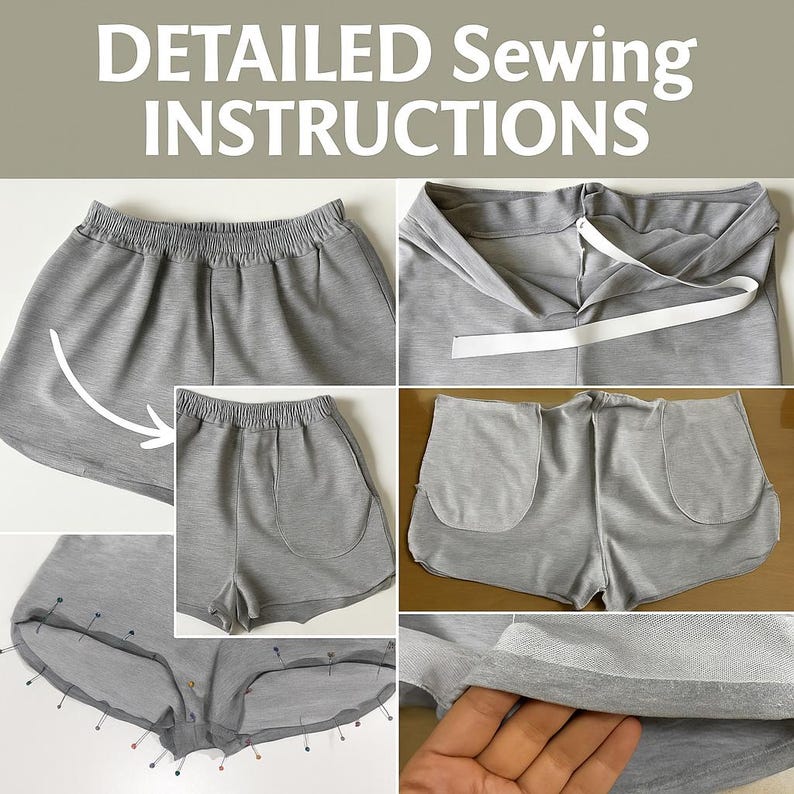 Instructions step by step SPORT shorts