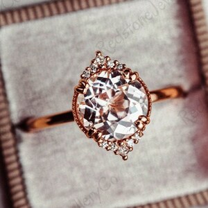 Anillo de compromiso de plata de ley con solitario de corte redondo de 1,90 quilates, anillo de boda, anillo de novia, tamaño del anillo de celebración/anillo de regalo de corte redondo para ella