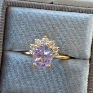 14k Natural Morganite Ring, Morganite Engagement Ring, Gold Morganite Ring, 14k Oval Morganite Ring, Solitaire Morganite Ring
