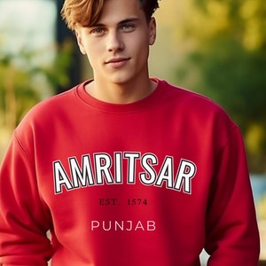 Punjabi Amritsar Unisex SweatShirt Desi Punjabi T-Shirt Clothing with Punjabi Saying, Punjabi Sikh Store Gift for Punjabi Sikh sweatshirt