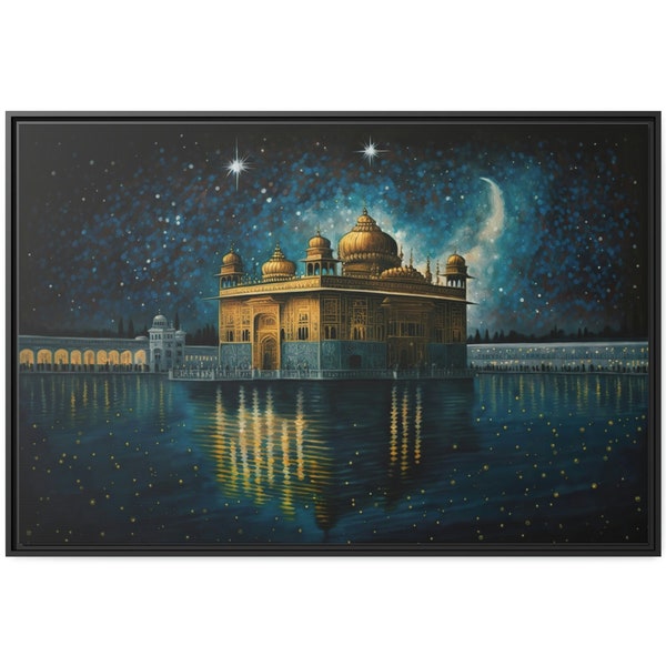 Golden temple oil painting wall art golden temple wall decor sikh wall art for living room golden temple painting Harmandir sahib wall art