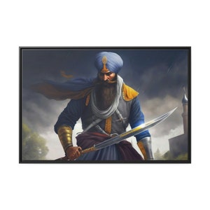 Sikh wall art sikh warrior art sikh wall decor khalsa painting khalsa warrior sikh art for living room wall decor sikh Painting canvas