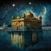 Golden Temple Oil Painting Wall Art Golden Temple Wall Decor Sikh Wall ...