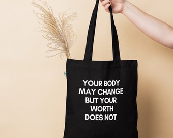 Body Positivity Organic fashion tote bag