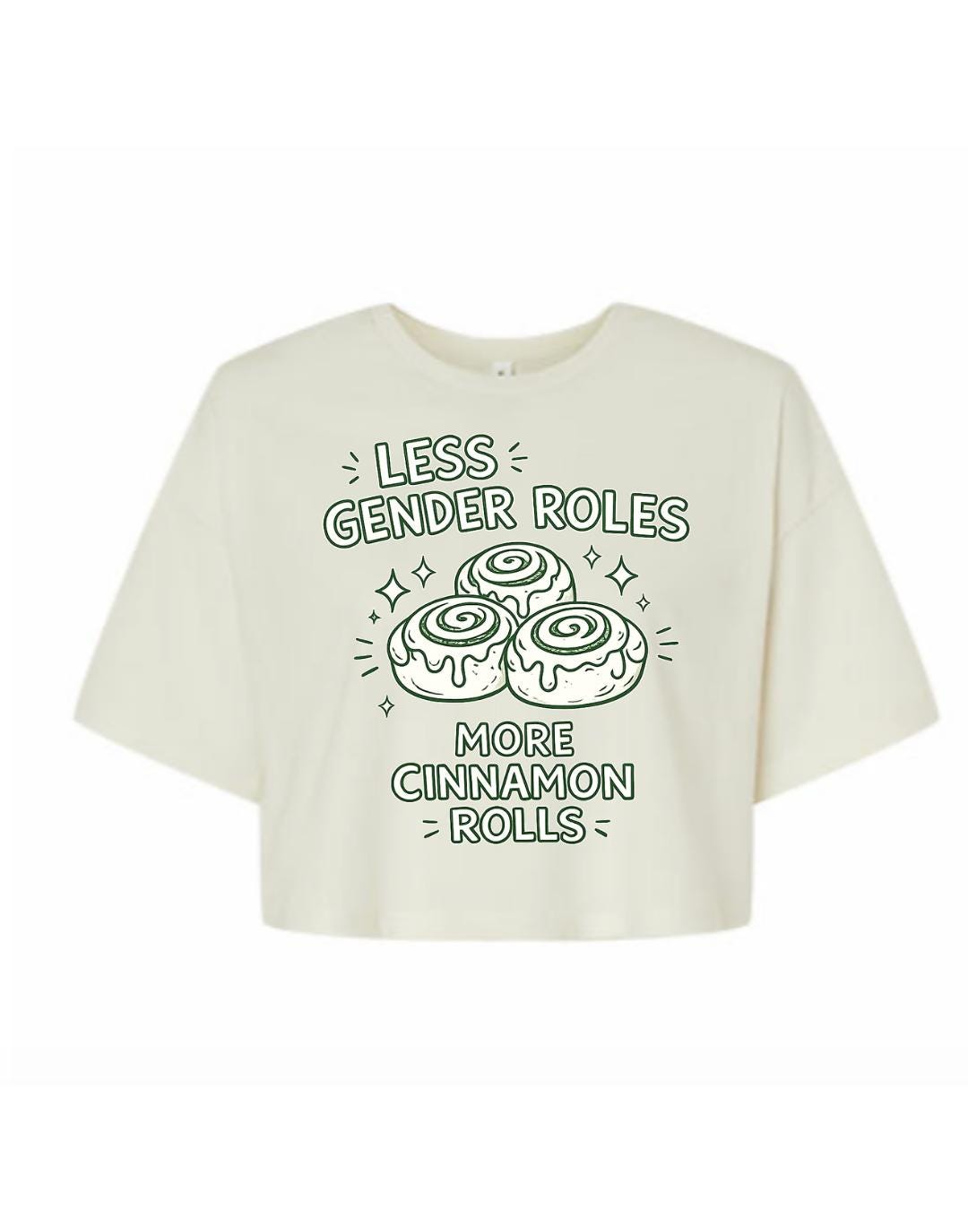 Less Gender Roles Crop Shirt - Etsy