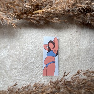 Flat bum queen Vinyl Sticker / Laptop Stickers / Body positivity Sticker, Kiss cut Sticker