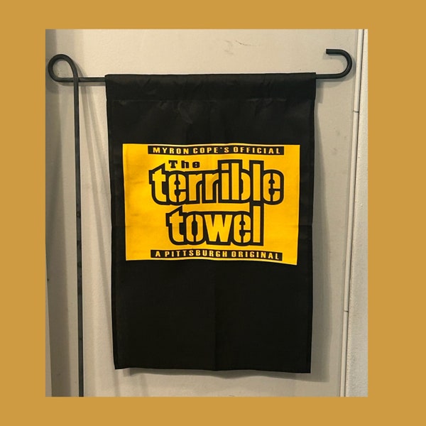 Pittsburgh Steelers Terrible Towel Personalized Garden Flag