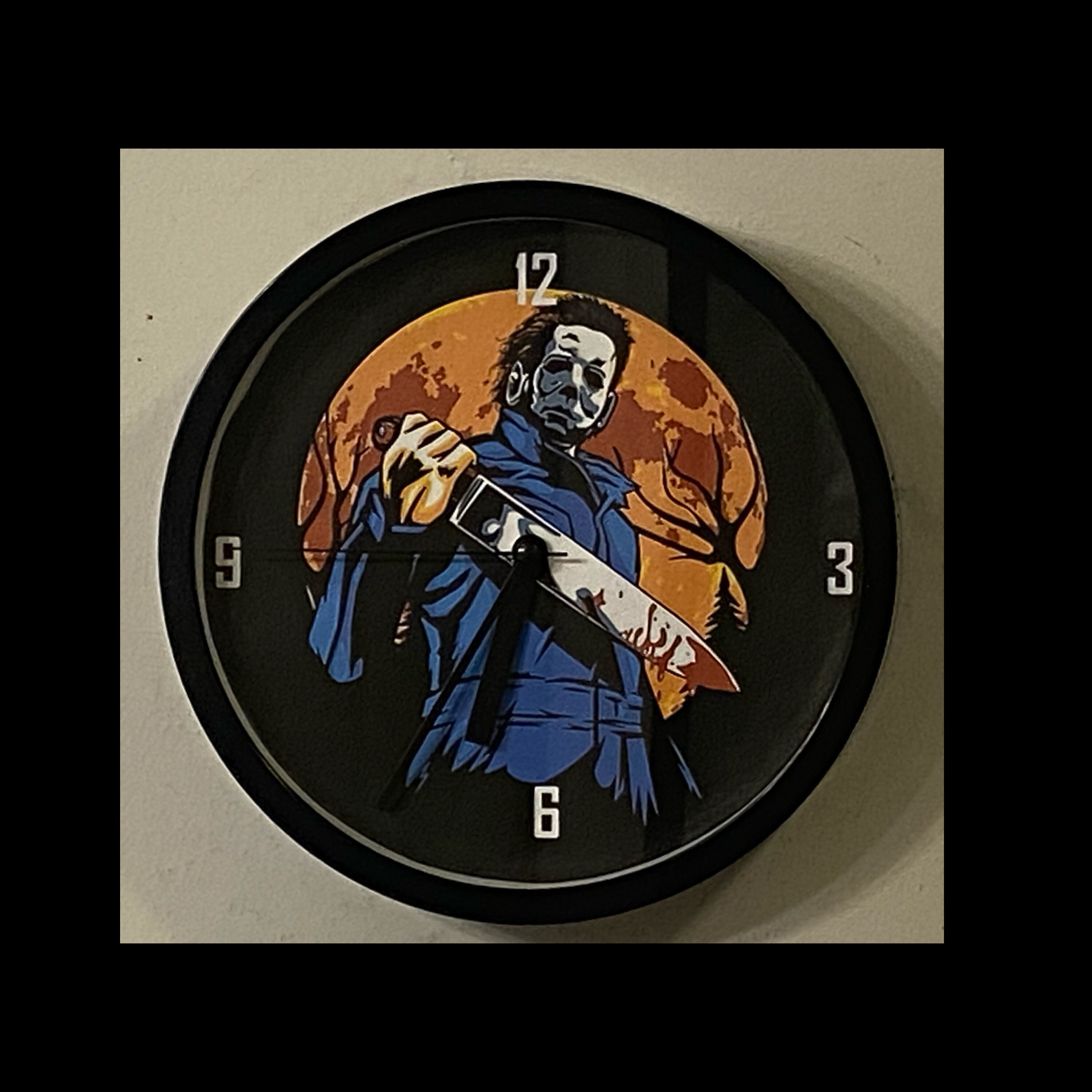 Michael Myers 9 Inch Analog Wall Clock Etsy