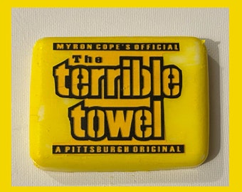 Pittsburgh Steelers Terrible Towel decorative soap.