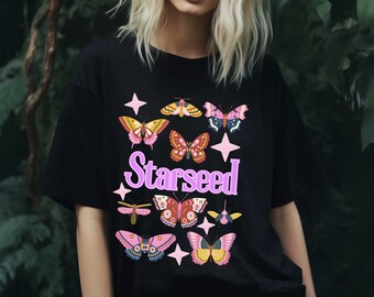 Starseed butterfly Lightworker Energy Tshirt Zen Vibes Inspiration Graphic Tee gift for friends family festival celebrations or any occasion
