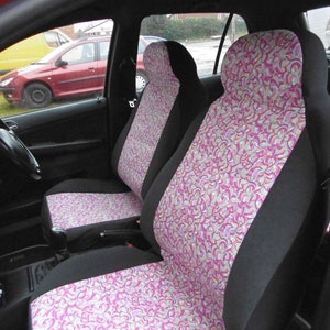 To Fit a Chevrolet Cruze/Spark/Optra/Orlando Car Seat Covers Pink Paisley - Full Set