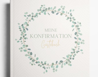 Konfirmation Gästebuch Erinnerungsbuch Konfirmation Geschenk für Junge und Mädchen