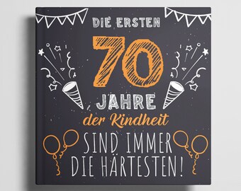 70th Birthday Guestbook Photo Album 70 Birthday Gift Woman Man 70 Years