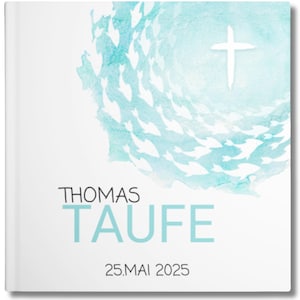 Personalized Baptism Guest Book – Gift for Baptism Girl and Boy Memory Book & Photo Album for Baptism Ceremony | Baptism Gift Baby