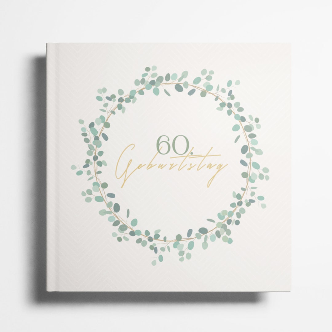 60. Geburtstag Gästebuch I Fotoalbum 60 Geburtstag für Etsy.de