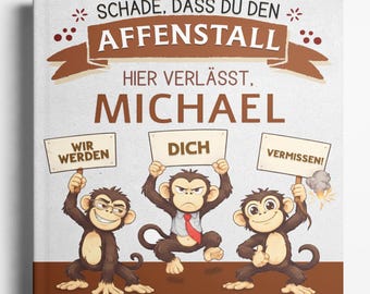 Personalized farewell gift for colleagues – Funny farewell present for colleagues – Book for job changes or retirement