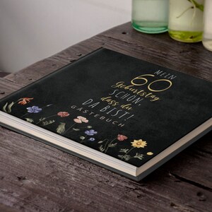 60th Birthday Guest Book Photo Album 60th Birthday Gift for Memories and Congratulations 60th Birthday Woman and Man image 2
